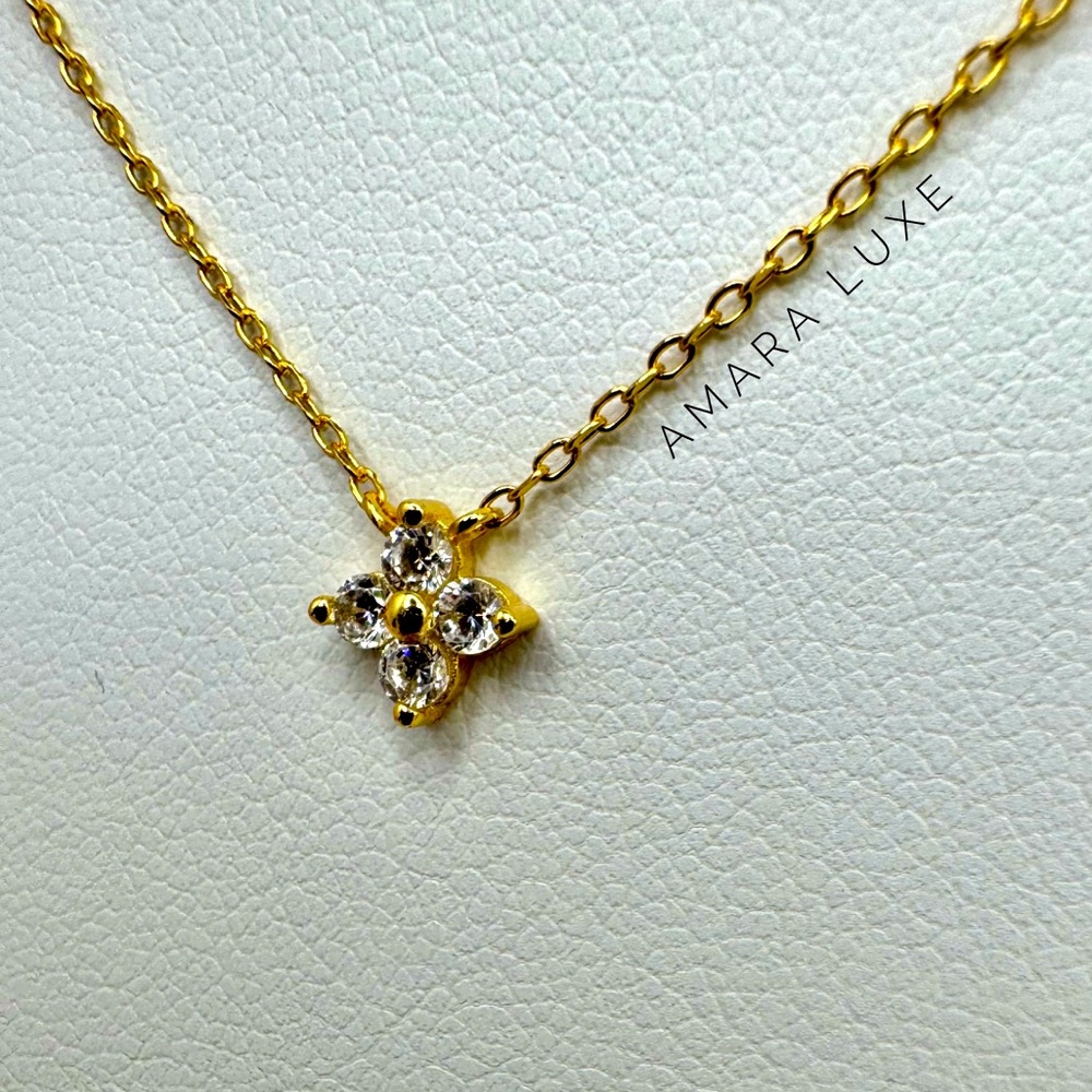 Gold Clover Necklace
